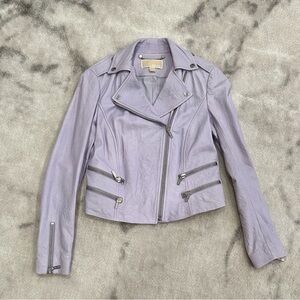 MICHAEL Michael Kors Lavender Leather Jacket